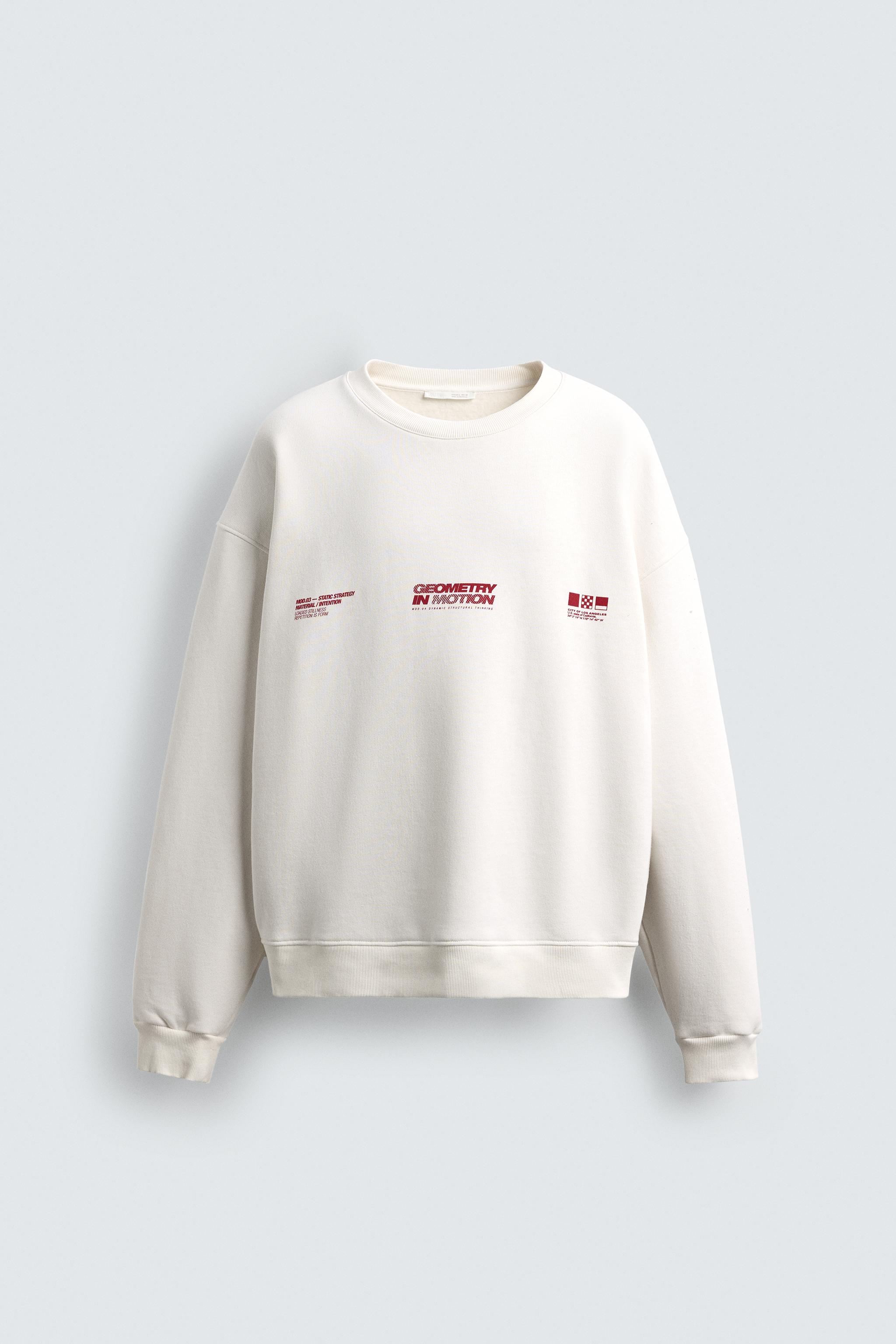 PRINTED TEXT SWEATSHIRT